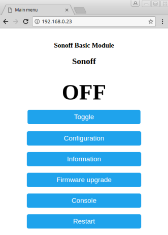 sonoff-configuration